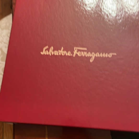 Salvatore Feraagamo silk scarf. Mint condition with original box. - Picture 3 of 3